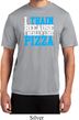 Mens Fitness Shirt I Train For Pizza Moisture Wicking Tee