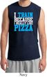 Mens Fitness Shirt I Train For Pizza Muscle Tee T-Shirt