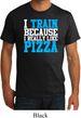 Mens Fitness Shirt I Train For Pizza Organic Tee T-Shirt