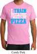 Mens Fitness Shirt I Train For Pizza Organic Tee T-Shirt