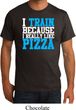 Mens Fitness Shirt I Train For Pizza Organic Tee T-Shirt