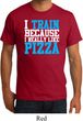 Mens Fitness Shirt I Train For Pizza Organic Tee T-Shirt