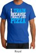 Mens Fitness Shirt I Train For Pizza Organic Tee T-Shirt