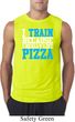 Mens Fitness Shirt I Train For Pizza Sleeveless Tee T-Shirt