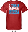 Mens Fitness Shirt I Train For Pizza Tall Tee T-Shirt