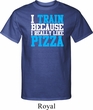 Mens Fitness Shirt I Train For Pizza Tall Tee T-Shirt