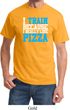 Mens Fitness Shirt I Train For Pizza Tee T-Shirt