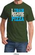 Mens Fitness Shirt I Train For Pizza Tee T-Shirt
