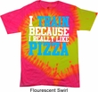 Mens Fitness Shirt I Train For Pizza Tie Dye Tee T-shirt