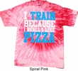 Mens Fitness Shirt I Train For Pizza Tie Dye Tee T-shirt