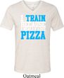 Mens Fitness Shirt I Train For Pizza Tri Blend V-neck Tee