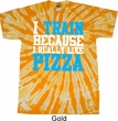 Mens Fitness Shirt I Train For Pizza Twist Tie Dye Tee T-shirt