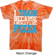 Mens Fitness Shirt I Train For Pizza Twist Tie Dye Tee T-shirt
