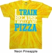 Mens Fitness Shirt I Train For Pizza Twist Tie Dye Tee T-shirt