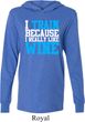 Mens Fitness Shirt I Train For Wine Lightweight Hoodie Tee