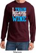 Mens Fitness Shirt I Train For Wine Long Sleeve Tee T-Shirt