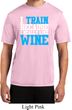 Mens Fitness Shirt I Train For Wine Moisture Wicking Tee T-Shirt