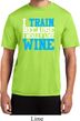 Mens Fitness Shirt I Train For Wine Moisture Wicking Tee T-Shirt