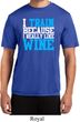 Mens Fitness Shirt I Train For Wine Moisture Wicking Tee T-Shirt