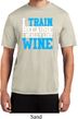 Mens Fitness Shirt I Train For Wine Moisture Wicking Tee T-Shirt