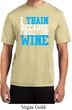 Mens Fitness Shirt I Train For Wine Moisture Wicking Tee T-Shirt