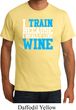 Mens Fitness Shirt I Train For Wine Organic Tee T-Shirt