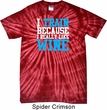Mens Fitness Shirt I Train For Wine Spider Tie Dye Tee T-shirt