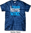 Mens Fitness Shirt I Train For Wine Spider Tie Dye Tee T-shirt