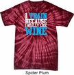 Mens Fitness Shirt I Train For Wine Spider Tie Dye Tee T-shirt