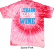 Mens Fitness Shirt I Train For Wine Tie Dye Tee T-shirt