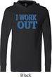 Mens Fitness Shirt I Work Out Lightweight Hoodie Tee