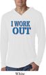 Mens Fitness Shirt I Work Out Lightweight Hoodie Tee T-Shirt