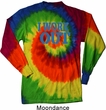 Mens Fitness Shirt I Work Out Long Sleeve Tie Dye Tee T-shirt