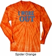 Mens Fitness Shirt I Work Out Long Sleeve Tie Dye Tee T-shirt
