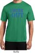 Mens Fitness Shirt I Work Out Moisture Wicking Tee T-Shirt