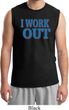 Mens Fitness Shirt I Work Out Muscle Tee T-Shirt