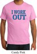 Mens Fitness Shirt I Work Out Organic Tee T-Shirt