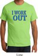 Mens Fitness Shirt I Work Out Organic Tee T-Shirt