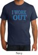 Mens Fitness Shirt I Work Out Organic Tee T-Shirt