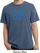 Mens Fitness Shirt I Work Out Pigment Dyed Tee T-Shirt