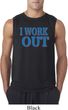 Mens Fitness Shirt I Work Out Sleeveless Tee T-Shirt
