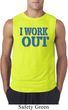 Mens Fitness Shirt I Work Out Sleeveless Tee T-Shirt