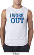 Mens Fitness Shirt I Work Out Sleeveless Tee T-Shirt