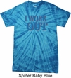 Mens Fitness Shirt I Work Out Spider Tie Dye Tee T-shirt