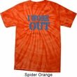 Mens Fitness Shirt I Work Out Spider Tie Dye Tee T-shirt