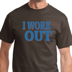 Mens Fitness Shirt I Work Out Tee T-Shirt Mens Fitness Shirt I Work Out Tee T-Shirt