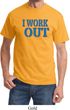 Mens Fitness Shirt I Work Out Tee T-Shirt