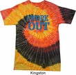 Mens Fitness Shirt I Work Out Tie Dye Tee T-shirt