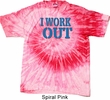 Mens Fitness Shirt I Work Out Tie Dye Tee T-shirt