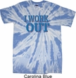 Mens Fitness Shirt I Work Out Twist Tie Dye Tee T-shirt